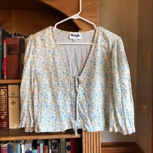 Rouje Suzanna Top Parisian Floral  Size 36